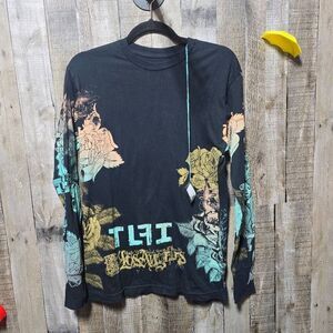 $68 TRUE LOVE FALSE IDOLS by AFFLICTION Long Sleeve Slim Fit Y2K T-shirt NWT